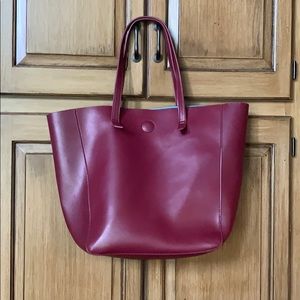 Faux Leather Tote Bag